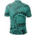 Unisex Polynesian Maori Lauhala Turquoise Polo Shirt - Polynesian Pride