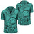 Polynesian Maori Lauhala Turquoise Hawaiian Shirt Unisex Black - Polynesian Pride