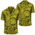 Polynesian Maori Lauhala Yellow Hawaiian Shirt Unisex Black - Polynesian Pride