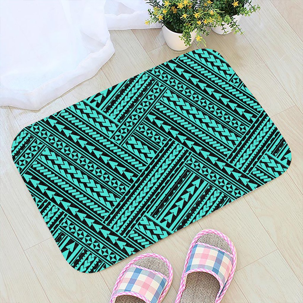 Polynesian Nation Turquoise Hawaii Door Mat Door Mat Turquoise - Polynesian Pride