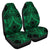 Polynesian Plumeria Mix Green Black Car Seat Cover Universal Fit Green - Polynesian Pride