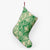Polynesian Plumeria Mix Green Christmas Stocking 26 X 42 cm Green Christmas Stocking - Polynesian Pride