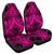 Polynesian Plumeria Mix Pink Black Car Seat Cover Universal Fit Pink - Polynesian Pride