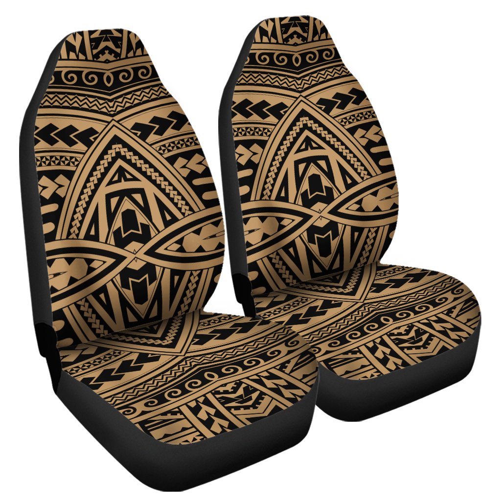 Polynesian Seamless Gold Car Seat Cover Universal Fit Gold - Polynesian Pride