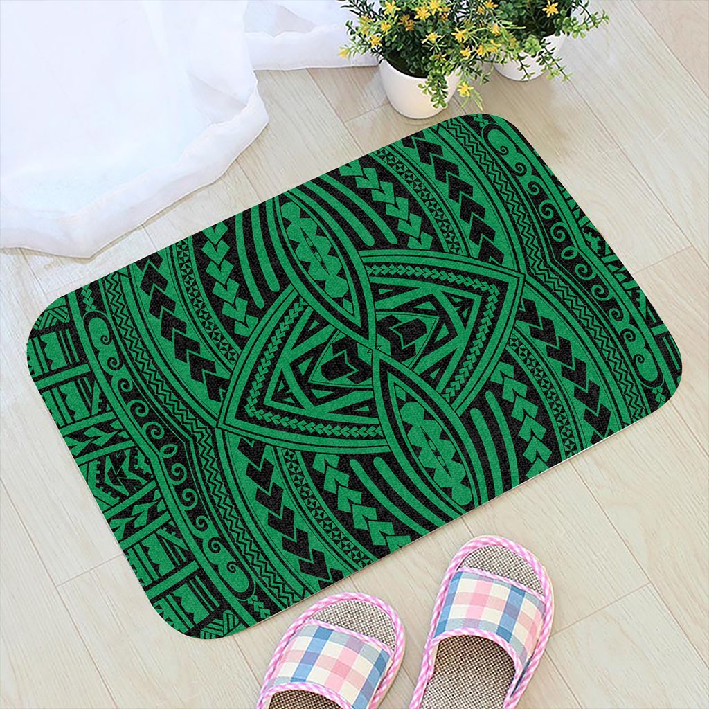 Polynesian Seamless Green Hawaii Door Mat Door Mat Green - Polynesian Pride