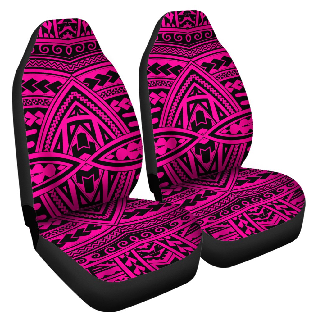 Polynesian Seamless Pink Car Seat Cover Universal Fit Pink - Polynesian Pride