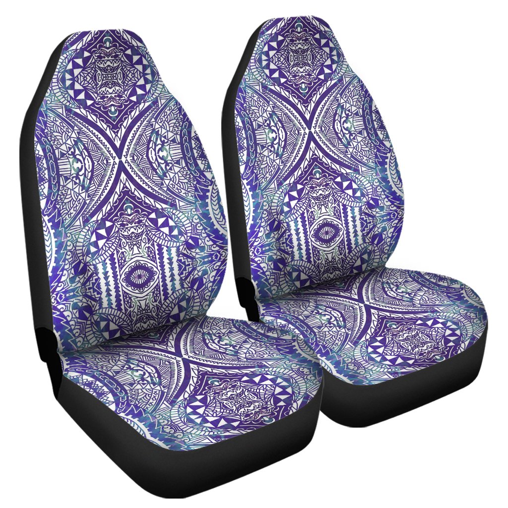 Polynesian Symmetry Gardient Violet Car Seat Cover Universal Fit Purple - Polynesian Pride