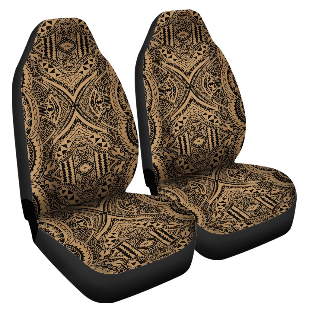 Polynesian Symmetry Gold Car Seat Cover Universal Fit Gold - Polynesian Pride