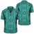 Polynesian Symmetry Turquoise Hawaiian Shirt Unisex Black - Polynesian Pride