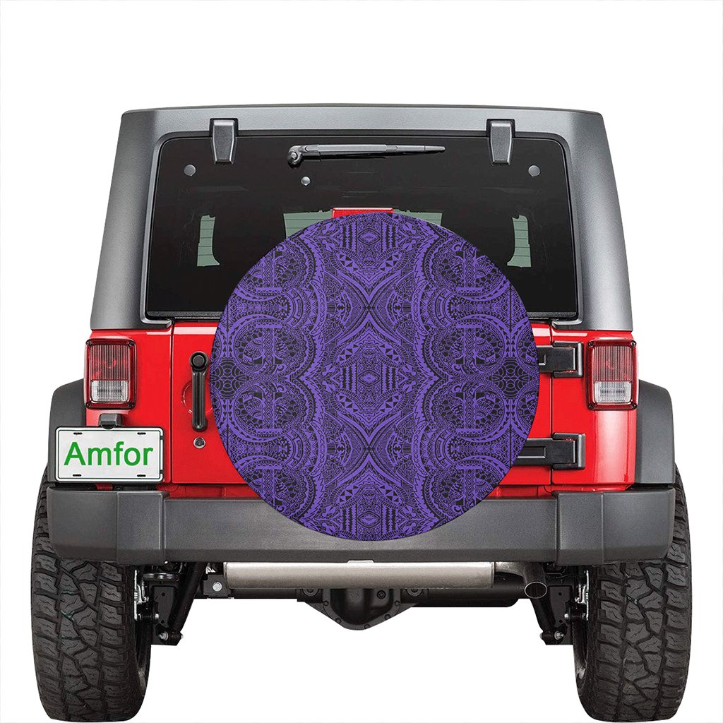 Polynesian Symmetry Violet Hawaii Spare Tire Cover - Polynesian Pride