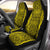 Polynesian Symmetry Yellow Car Seat Cover - Polynesian Pride