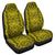 Polynesian Symmetry Yellow Car Seat Cover Universal Fit Yellow - Polynesian Pride