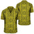 Polynesian Symmetry Yellow Hawaiian Shirt Unisex Black - Polynesian Pride