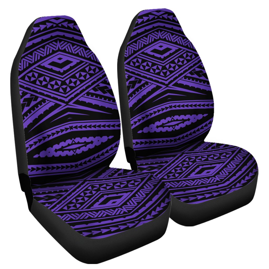 Polynesian Tatau Violet Car Seat Cover Universal Fit Purple - Polynesian Pride