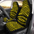 Polynesian Tatau Yellow Car Seat Cover - Polynesian Pride