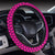 Polynesian Tattoo Tribal Pink Hawaii Steering Wheel Cover with Elastic Edge - Polynesian Pride