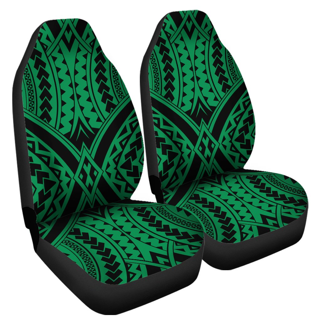 Polynesian Tradition Green Car Seat Cover Universal Fit Green - Polynesian Pride