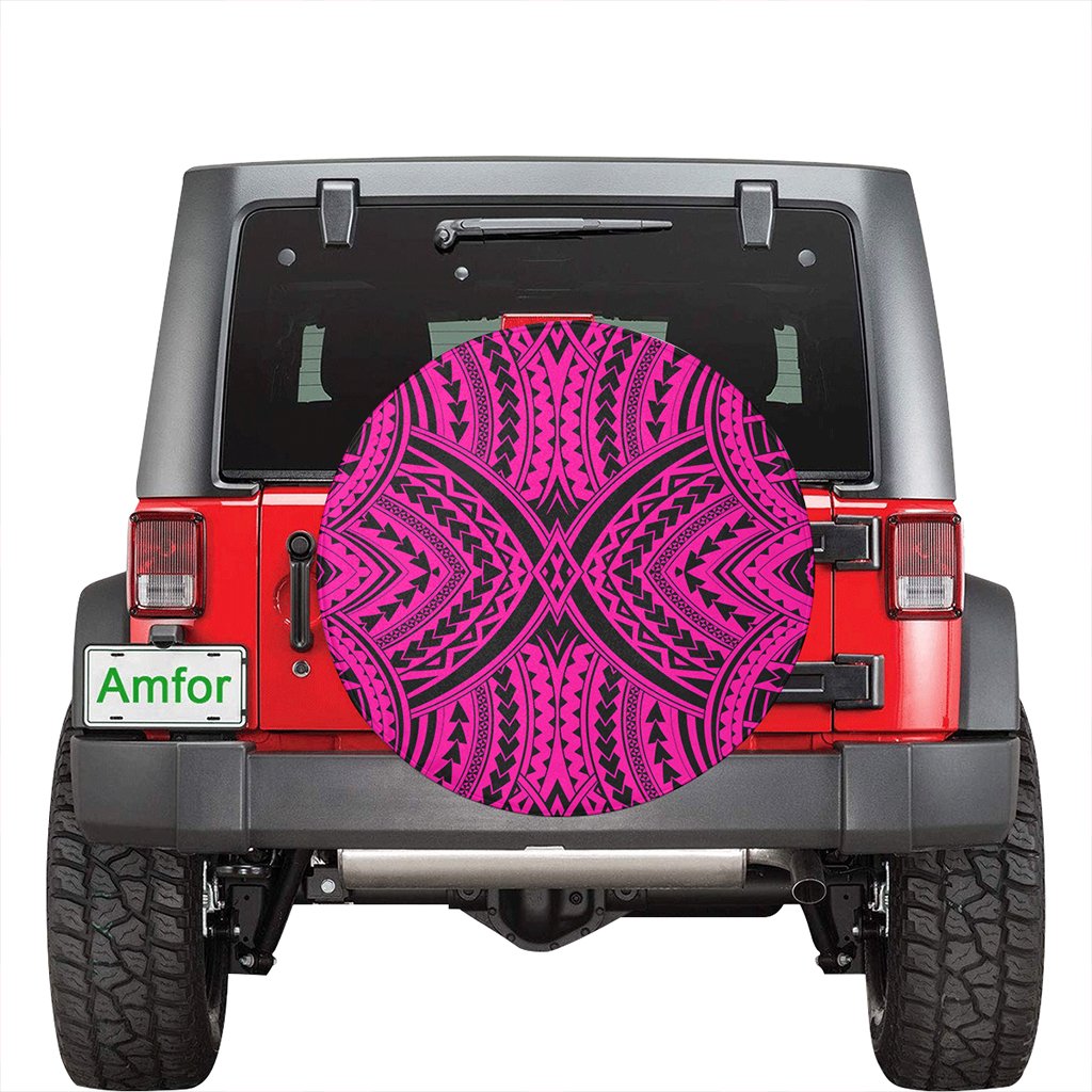 Polynesian Tradition Pink Hawaii Spare Tire Cover - Polynesian Pride