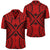 Polynesian Tradition Red Hawaiian Shirt Unisex Black - Polynesian Pride