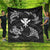 Polynesian Turtle Hammerhead Shark Ray Kanaka Hawaii Premium Quilts Circle - AH Black - Polynesian Pride