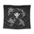 Polynesian Turtle Hammerhead Shark Ray Kanaka Hawaii Tapestry Circle - AH Wall Tapestry Black - Polynesian Pride