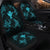 Polynesian Turtle Hammerhead Shark Ray Kanaka Hawaii Car Seat Covers Circle Blue - AH - Polynesian Pride