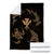 Polynesian Turtle Hammerhead Shark Ray Kanaka Hawaii Premium Blankets Circle Gold - AH - Polynesian Pride