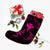 Polynesian Turtle Hammerhead Shark Ray Kanaka Hawaii Christmas Stocking Circle Pink - AH - Polynesian Pride