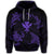 Polynesian Turtle Hammerhead Shark Ray Kanaka Hawaiian Hoodie Circle Purple - Polynesian Pride