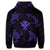 Polynesian Turtle Hammerhead Shark Ray Kanaka Hawaiian Hoodie Circle Purple - Polynesian Pride