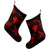 Polynesian Turtle Hammerhead Shark Ray Kanaka Hawaii Christmas Stocking Circle Red - AH - Polynesian Pride