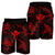 Polynesian Turtle Hammerhead Shark Ray Kanaka Hawaii Men's Shorts Circle Red - AH - Polynesian Pride