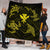 Polynesian Turtle Hammerhead Shark Ray Kanaka Hawaii Premium Quilts Circle Yellow - AH - Polynesian Pride