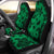 Polynesian Turtle Palm And Sea Pebbles Green Car Seat Cover - Polynesian Pride