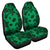 Polynesian Turtle Palm And Sea Pebbles Green Car Seat Cover Universal Fit Gold - Polynesian Pride