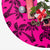 Polynesian Turtle Palm And Sea Pebbles Pink Tree Skirt - Polynesian Pride