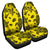 Polynesian Turtle Palm And Sea Pebbles Yellow Car Seat Cover Universal Fit Purple - Polynesian Pride