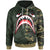 Polynesian Special Hoodie Shark Cartoon In Camo Syle Unisex Camo - Polynesian Pride