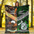 New Zealand Maori Aotearoa And Australia Aboriginal Premium Blanket Together - Green LT8 - Polynesian Pride