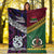 New Zealand And Vanuatu Premium Blanket Together - Purple LT8 - Polynesian Pride