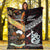 New Zealand Maori Aotearoa And Australia Aboriginal Premium Blanket Together - Red LT8 - Polynesian Pride