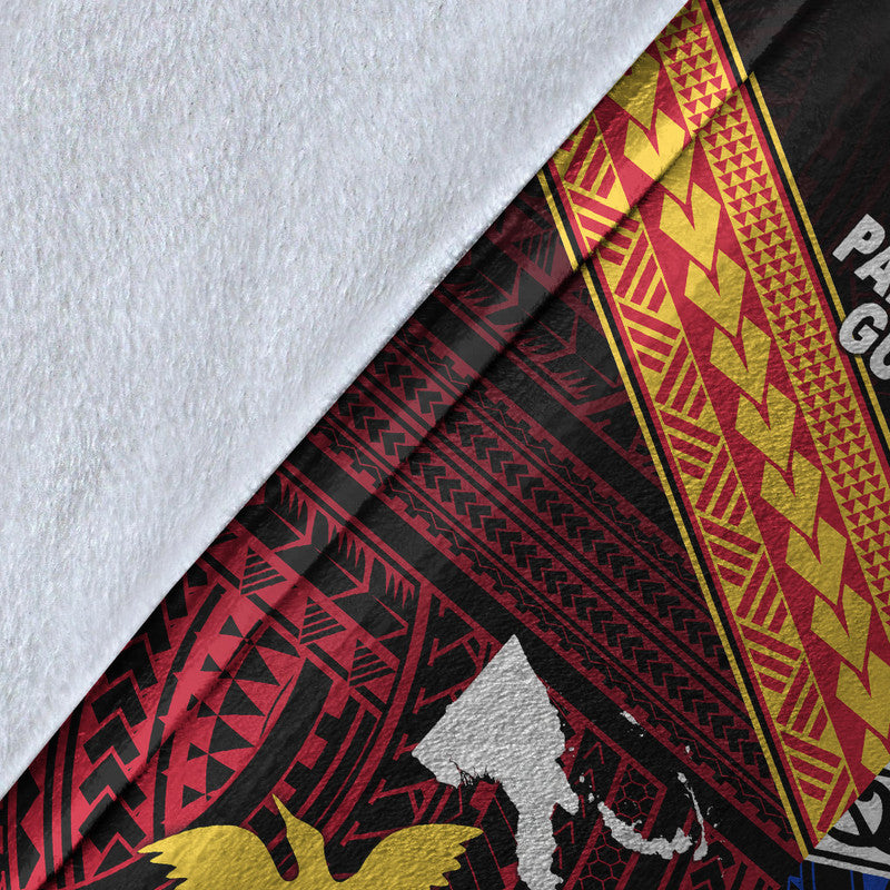 New Zealand And Papua New Guinea Premium Blanket Together - Blue LT8 - Polynesian Pride