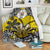 Niue Uga Premium Blanket Tribal Patterns Yellow Style LT6 - Polynesian Pride