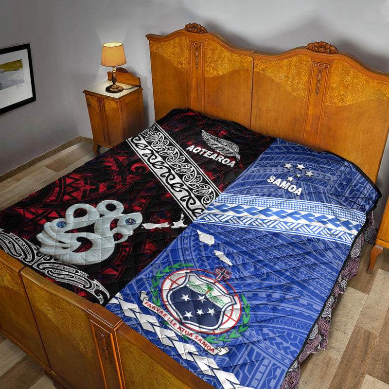New Zealand And Samoa Premium Quilt Together - Red LT8 Red - Polynesian Pride