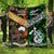 New Zealand Maori Aotearoa And Australia Aboriginal Premium Quilt Together - Green LT8 Green - Polynesian Pride