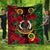 Vanuatu And Hibiscus Premium Quilt LT6 Black - Polynesian Pride