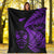 New Zealand Haka Rugby Maori Premium Blanket Silver Fern Vibes - Purple LT8 - Polynesian Pride