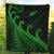 New Zealand Rugby Maori Premium Quilt Silver Fern Koru Vibes - Green LT8 - Polynesian Pride