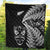 New Zealand Haka Rugby Maori Premium Quilt Silver Fern Vibes - Black LT8 - Polynesian Pride