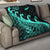 New Zealand Rugby Maori Premium Quilt Silver Fern Koru Vibes - Turquoise LT8 - Polynesian Pride